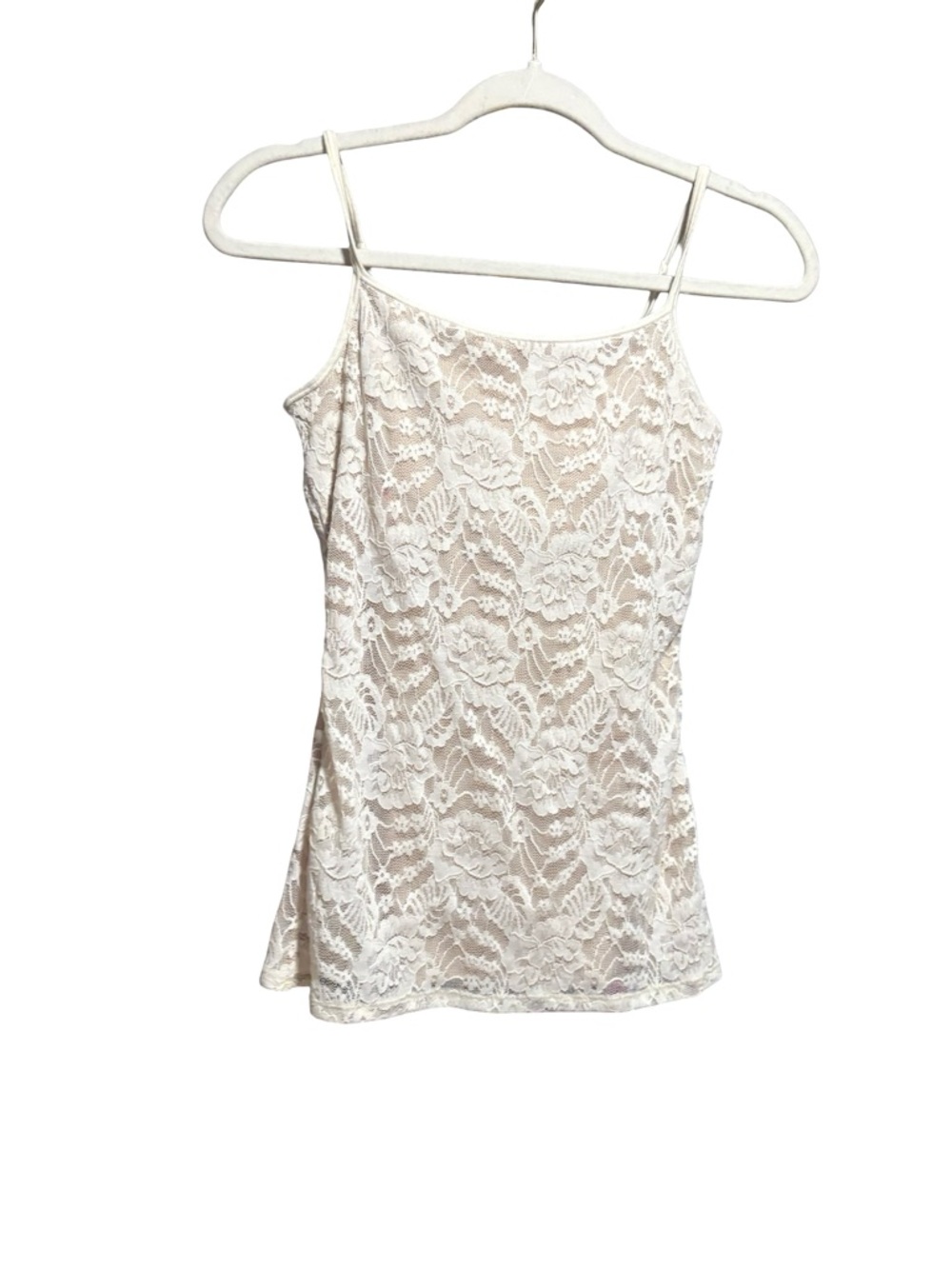 Express NWT Lace Best Loved Bra Cami White Neutral Size S